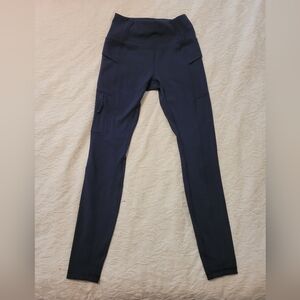 Avalanche Blue Leggings Modern Minimalist Design